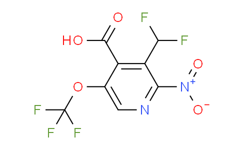 3-(Difluoromethyl)-2-nitro-5-(trifluoromethoxy)pyridine-4-carboxylic acid