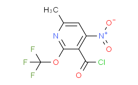 6-Methyl-4-nitro-2-(trifluoromethoxy)pyridine-3-carbonyl chloride