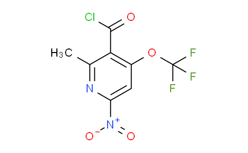 2-Methyl-6-nitro-4-(trifluoromethoxy)pyridine-3-carbonyl chloride