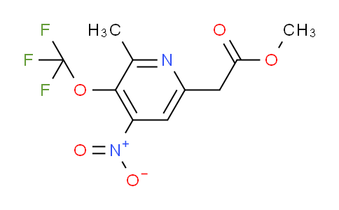 Methyl 2-methyl-4-nitro-3-(trifluoromethoxy)pyridine-6-acetate