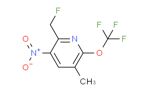 2-(Fluoromethyl)-5-methyl-3-nitro-6-(trifluoromethoxy)pyridine