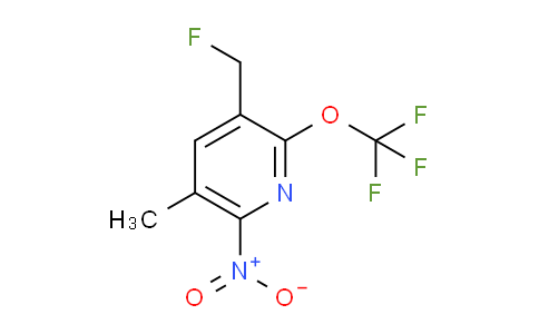 3-(Fluoromethyl)-5-methyl-6-nitro-2-(trifluoromethoxy)pyridine