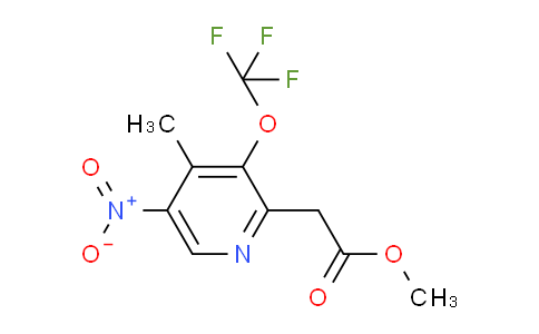 Methyl 4-methyl-5-nitro-3-(trifluoromethoxy)pyridine-2-acetate