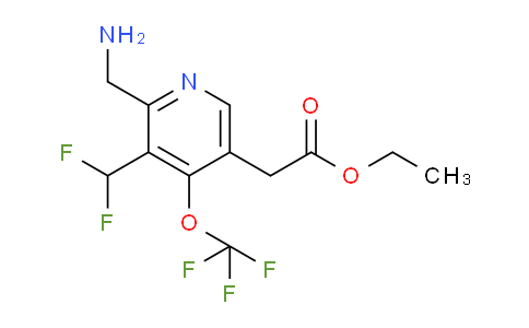 AM146305 | 1805171-95-2 | Ethyl 2-(aminomethyl)-3-(difluoromethyl)-4-(trifluoromethoxy)pyridine-5-acetate