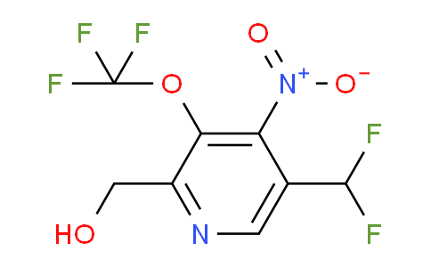 5-(Difluoromethyl)-4-nitro-3-(trifluoromethoxy)pyridine-2-methanol