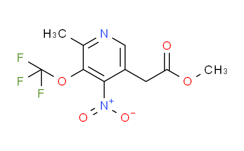 Methyl 2-methyl-4-nitro-3-(trifluoromethoxy)pyridine-5-acetate
