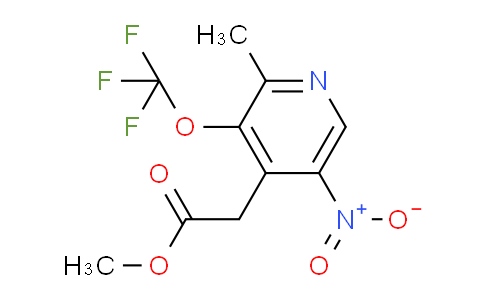 Methyl 2-methyl-5-nitro-3-(trifluoromethoxy)pyridine-4-acetate
