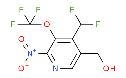 4-(Difluoromethyl)-2-nitro-3-(trifluoromethoxy)pyridine-5-methanol