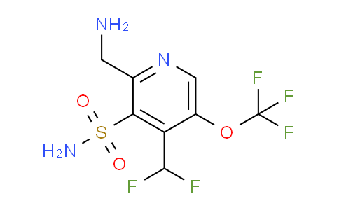 2-(Aminomethyl)-4-(difluoromethyl)-5-(trifluoromethoxy)pyridine-3-sulfonamide
