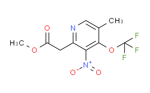 Methyl 5-methyl-3-nitro-4-(trifluoromethoxy)pyridine-2-acetate