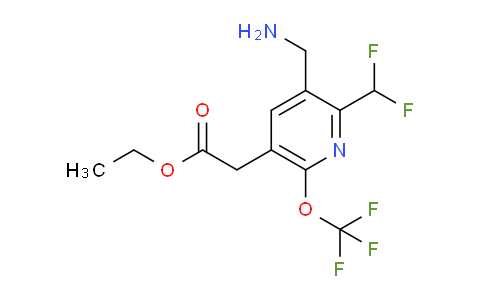 AM146381 | 1805099-16-4 | Ethyl 3-(aminomethyl)-2-(difluoromethyl)-6-(trifluoromethoxy)pyridine-5-acetate