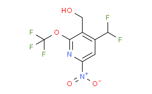 4-(Difluoromethyl)-6-nitro-2-(trifluoromethoxy)pyridine-3-methanol