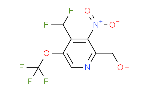 4-(Difluoromethyl)-3-nitro-5-(trifluoromethoxy)pyridine-2-methanol