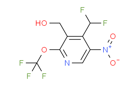 4-(Difluoromethyl)-5-nitro-2-(trifluoromethoxy)pyridine-3-methanol