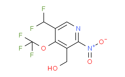 5-(Difluoromethyl)-2-nitro-4-(trifluoromethoxy)pyridine-3-methanol
