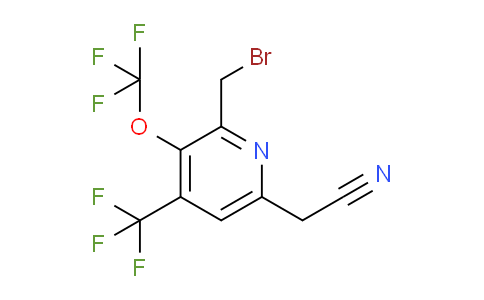 AM146428 | 1805231-62-2 | 2-(Bromomethyl)-3-(trifluoromethoxy)-4-(trifluoromethyl)pyridine-6-acetonitrile