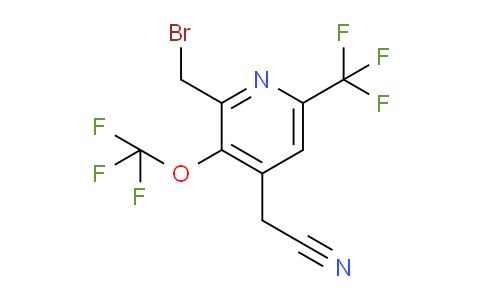 AM146430 | 1804006-36-7 | 2-(Bromomethyl)-3-(trifluoromethoxy)-6-(trifluoromethyl)pyridine-4-acetonitrile