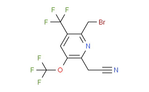 AM146436 | 1804689-50-6 | 2-(Bromomethyl)-5-(trifluoromethoxy)-3-(trifluoromethyl)pyridine-6-acetonitrile