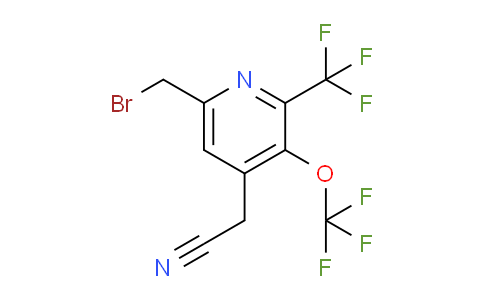 6-(Bromomethyl)-3-(trifluoromethoxy)-2-(trifluoromethyl)pyridine-4-acetonitrile