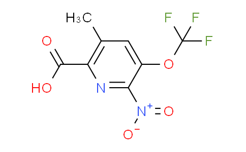 5-Methyl-2-nitro-3-(trifluoromethoxy)pyridine-6-carboxylic acid