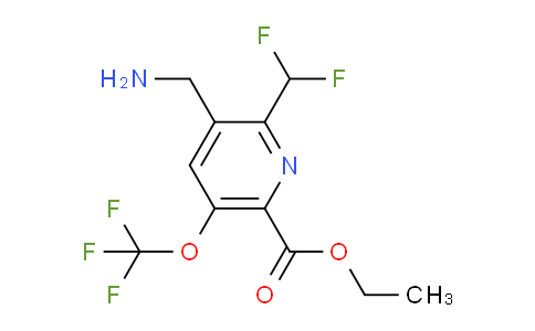 AM146492 | 1805295-60-6 | Ethyl 3-(aminomethyl)-2-(difluoromethyl)-5-(trifluoromethoxy)pyridine-6-carboxylate