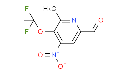 2-Methyl-4-nitro-3-(trifluoromethoxy)pyridine-6-carboxaldehyde