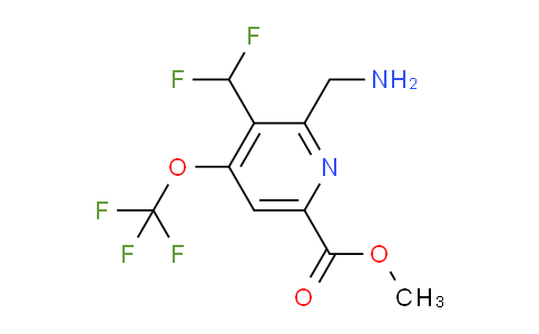 AM146553 | 1804435-54-8 | Methyl 2-(aminomethyl)-3-(difluoromethyl)-4-(trifluoromethoxy)pyridine-6-carboxylate