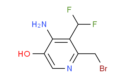 4-Amino-2-(bromomethyl)-3-(difluoromethyl)-5-hydroxypyridine
