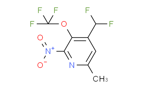 4-(Difluoromethyl)-6-methyl-2-nitro-3-(trifluoromethoxy)pyridine