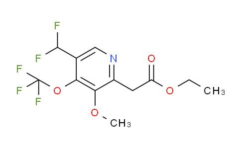 Ethyl 5-(difluoromethyl)-3-methoxy-4-(trifluoromethoxy)pyridine-2-acetate
