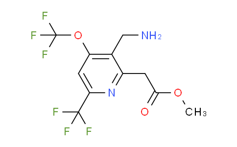 AM146700 | 1806756-76-2 | Methyl 3-(aminomethyl)-4-(trifluoromethoxy)-6-(trifluoromethyl)pyridine-2-acetate