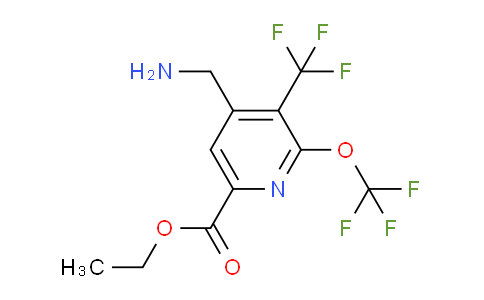 AM146733 | 1806168-33-1 | Ethyl 4-(aminomethyl)-2-(trifluoromethoxy)-3-(trifluoromethyl)pyridine-6-carboxylate