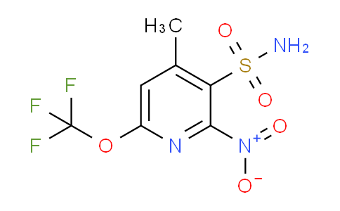 4-Methyl-2-nitro-6-(trifluoromethoxy)pyridine-3-sulfonamide