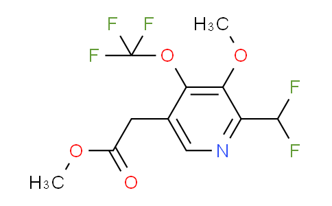 Methyl 2-(difluoromethyl)-3-methoxy-4-(trifluoromethoxy)pyridine-5-acetate