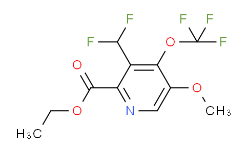 Ethyl 3-(difluoromethyl)-5-methoxy-4-(trifluoromethoxy)pyridine-2-carboxylate