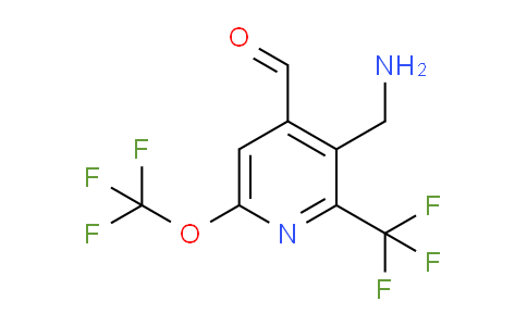 3-(Aminomethyl)-6-(trifluoromethoxy)-2-(trifluoromethyl)pyridine-4-carboxaldehyde