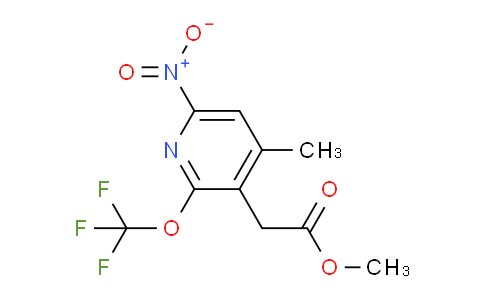 Methyl 4-methyl-6-nitro-2-(trifluoromethoxy)pyridine-3-acetate