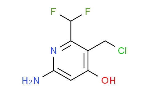 6-Amino-3-(chloromethyl)-2-(difluoromethyl)-4-hydroxypyridine