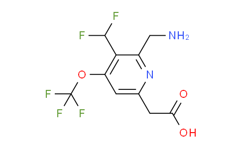 AM146901 | 1804436-34-7 | 2-(Aminomethyl)-3-(difluoromethyl)-4-(trifluoromethoxy)pyridine-6-acetic acid