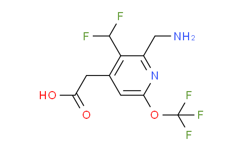 AM146904 | 1805296-59-6 | 2-(Aminomethyl)-3-(difluoromethyl)-6-(trifluoromethoxy)pyridine-4-acetic acid