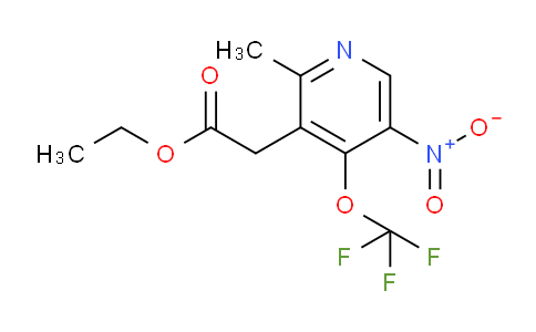 Ethyl 2-methyl-5-nitro-4-(trifluoromethoxy)pyridine-3-acetate