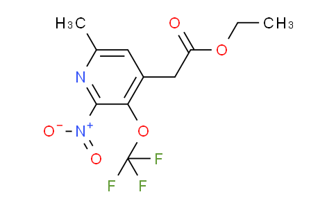 Ethyl 6-methyl-2-nitro-3-(trifluoromethoxy)pyridine-4-acetate