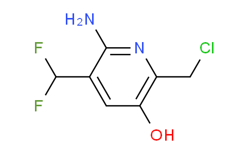 2-Amino-6-(chloromethyl)-3-(difluoromethyl)-5-hydroxypyridine