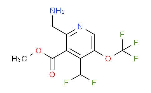 Methyl 2-(aminomethyl)-4-(difluoromethyl)-5-(trifluoromethoxy)pyridine-3-carboxylate