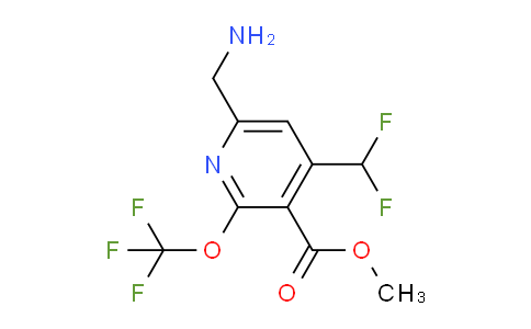 Methyl 6-(aminomethyl)-4-(difluoromethyl)-2-(trifluoromethoxy)pyridine-3-carboxylate