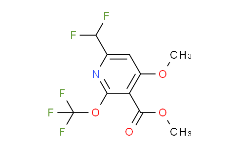 AM146961 | 1806019-27-1 | Methyl 6-(difluoromethyl)-4-methoxy-2-(trifluoromethoxy)pyridine-3-carboxylate