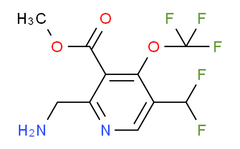 Methyl 2-(aminomethyl)-5-(difluoromethyl)-4-(trifluoromethoxy)pyridine-3-carboxylate