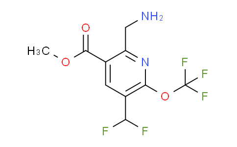 Methyl 2-(aminomethyl)-5-(difluoromethyl)-6-(trifluoromethoxy)pyridine-3-carboxylate