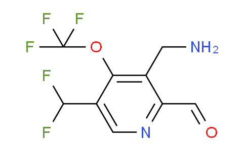 3-(Aminomethyl)-5-(difluoromethyl)-4-(trifluoromethoxy)pyridine-2-carboxaldehyde