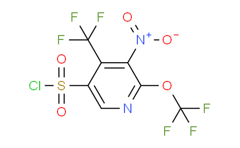 3-Nitro-2-(trifluoromethoxy)-4-(trifluoromethyl)pyridine-5-sulfonyl chloride